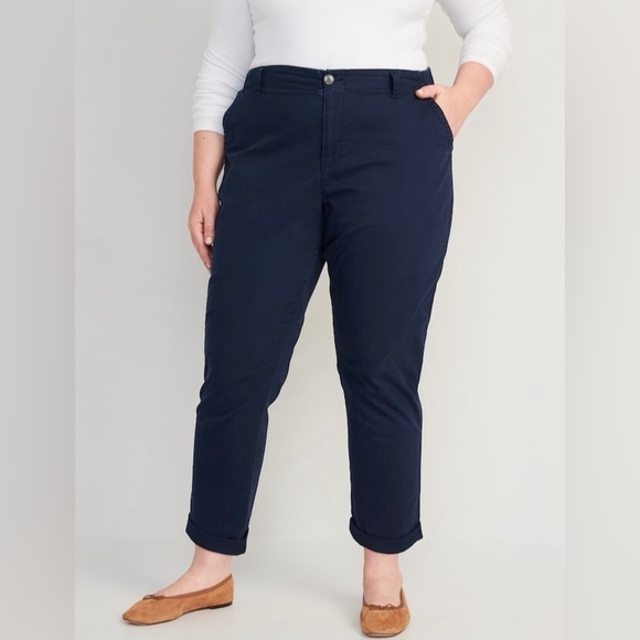 NWT! High-Waisted Navy OGC Chino Pants for Women - Multiple💛 - Picture 7 of 8